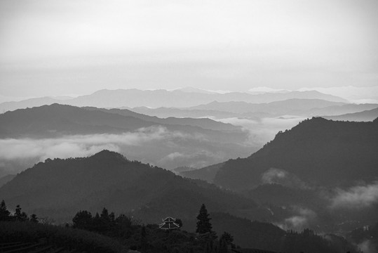 水墨远山