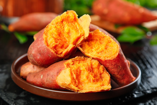 蒸板栗红薯