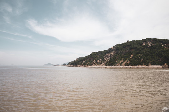 水墨海景