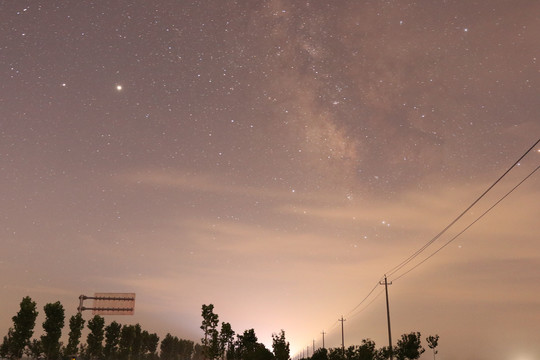 夜晚的星空