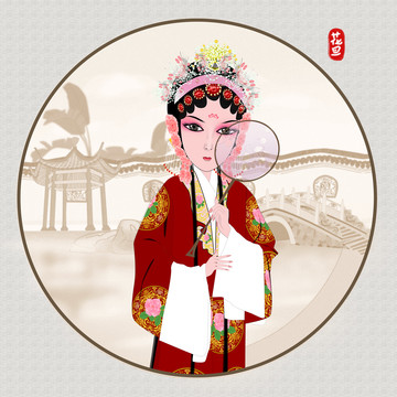 古風(fēng)京劇人物