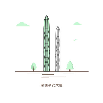 深圳平安大廈插圖