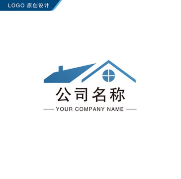 蓝色企业公司LOGO