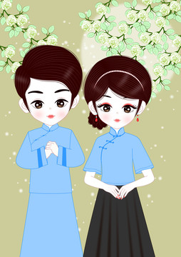 民國(guó)情侶