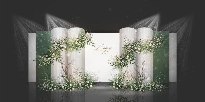 白綠色婚禮小清新婚禮設(shè)計(jì)