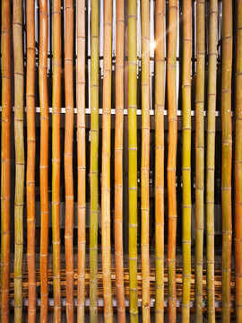 竹子装饰墙
