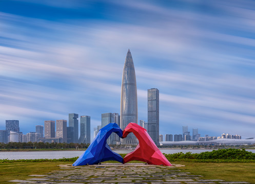 粤港澳大湾区之深圳湾后海建筑美