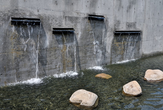 园林水景水池装饰墙