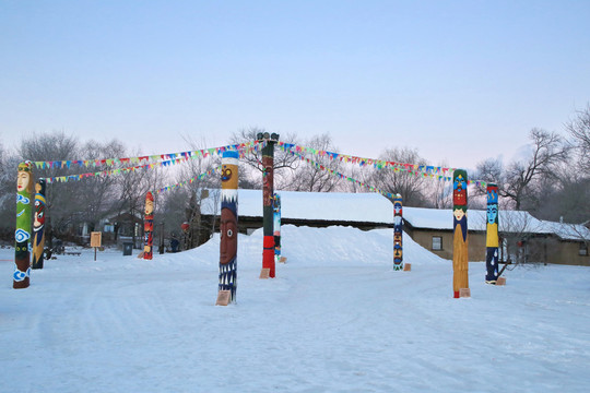 雾凇岛雪地民俗广场