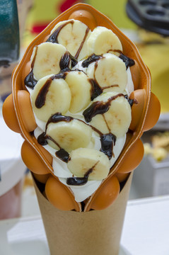 香蕉巧克力冰淇淋