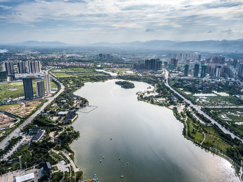 广东省清远市飞来湖湿地公园景观