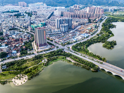 广东省清远市飞来湖湿地公园景观