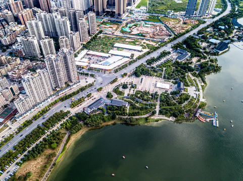 广东省清远市飞来湖湿地公园景观