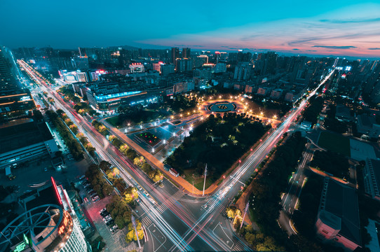 湖南省衡阳市华新开发区夜景