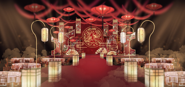 紅色新中式婚禮