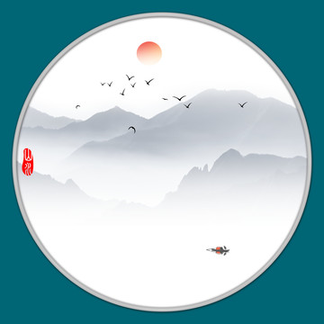 新中式裝飾畫