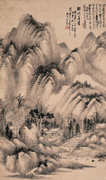 金心蘭溪流無(wú)盡圖