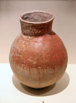 红衣陶壶陶器青铜时代