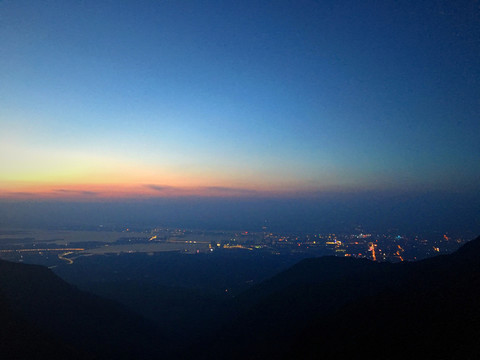 庐山鄱阳湖日落