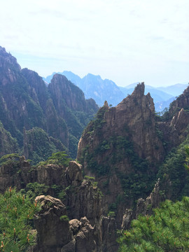 黄山山峰