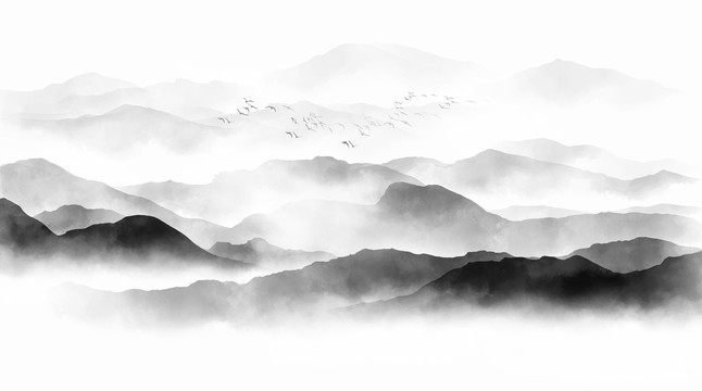 水墨山水畫