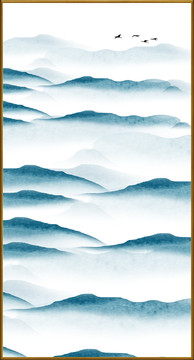 山水裝飾畫