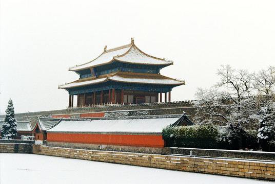 北京故宫雪景