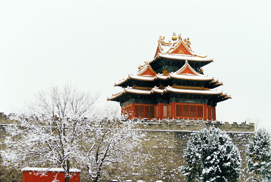 故宫角楼雪景