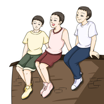 卡通青年節人物
