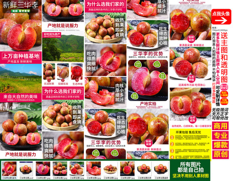 三華李詳情頁主圖