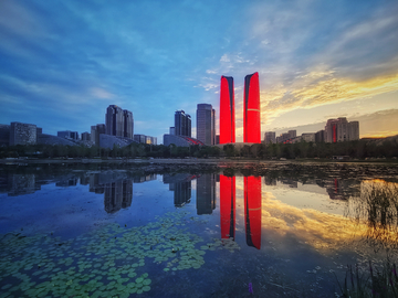 成都交子公园夜景