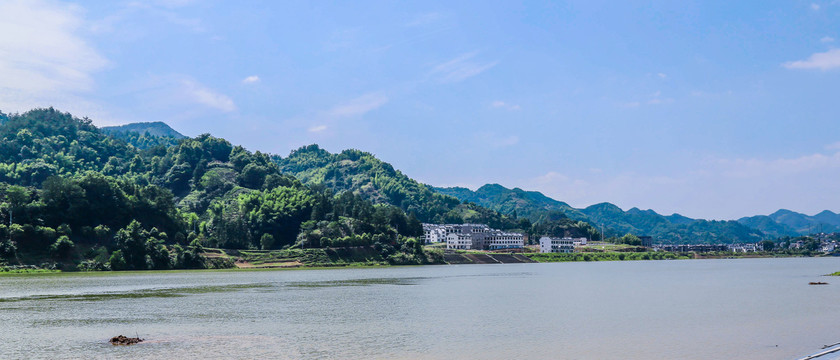千岛湖山水画
