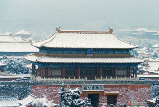 故宫神武门雪景