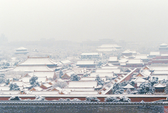 北京故宫雪景