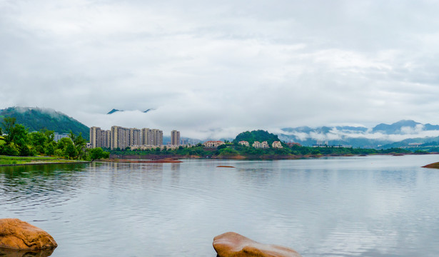 千岛湖青溪新城高层建筑