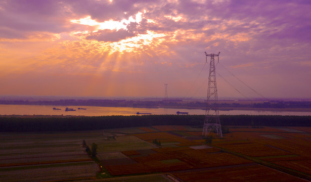 汉江夕照