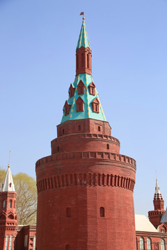俄罗斯尖顶教堂建筑