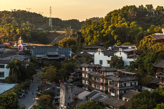 广东甘坑客家建筑