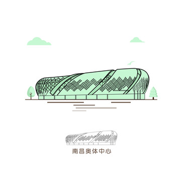南昌奧體中心插圖