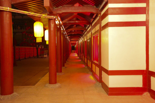 唐代建筑走廊
