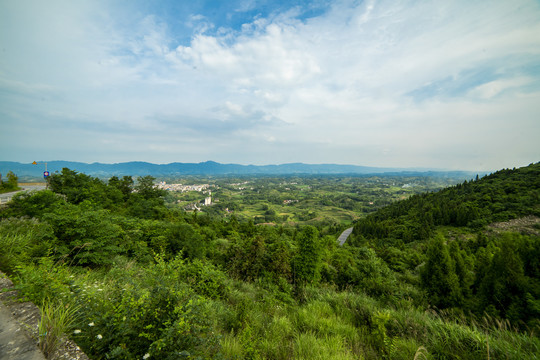 四川文星九道拐高山