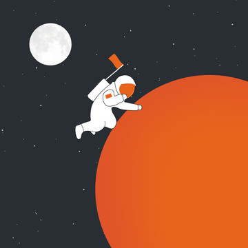 現(xiàn)代簡(jiǎn)約卡通宇宙星空兒童裝飾畫(huà)