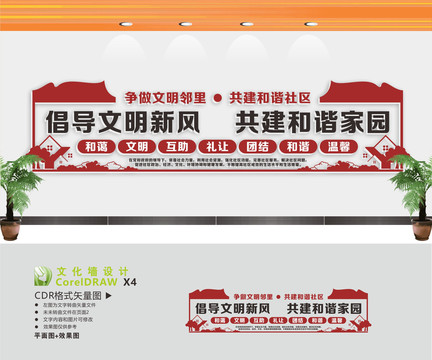 社區(qū)文化建設(shè)展板
