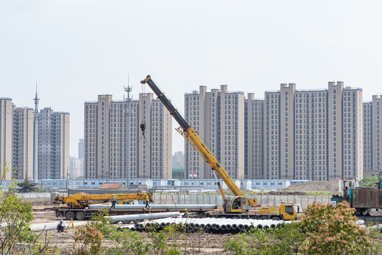 建筑工地建设劳动节