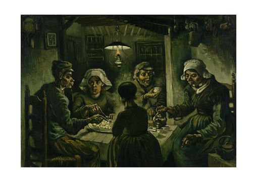 文森特·威廉·梵高梵高晚餐油画