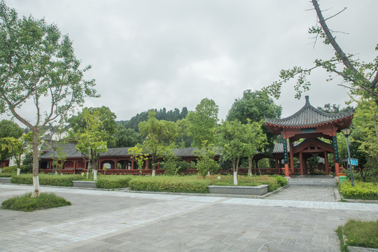 中式文化长廊
