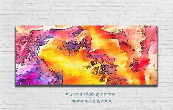 手繪抽象畫