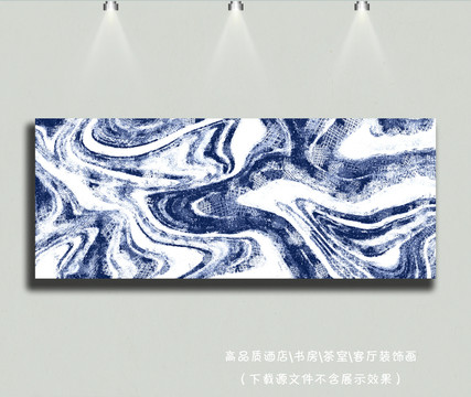 黑白油画