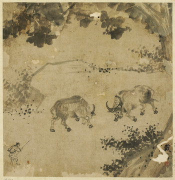 戴嵩斗牛圖