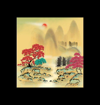古風(fēng)裝飾畫